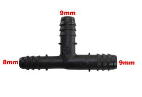 Conexão Tee Quick Universal 9mm Plástico