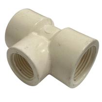 Conexao Tee Reducao Pvc Branco 3/4" X 1/2" Rosca/ Rosca - Krona Conexao Tee Reducao Pvc Branco 3/4" X 1/2" Rosca/ Rosca - Krona