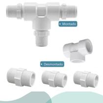 Conexão Tee Tubo Água Fria Torneira Monocomando Niple 1/2 Adaptador de Torneira Monocomando para apenas Água Fria.