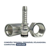 Conexão Terminal Prensavel P/Lavadora M22 X 3/8'' Imp