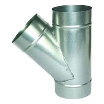 Conexão Y 150mm Galvanizada P/ Duto De Chaminé E Ventilação