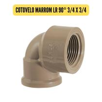 Conexões de Água 3/4 25mm Marrom Cotovelo 90 e 45 - Luva - Tee - Caps - Luva - Adaptador