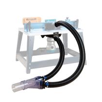 Conexões de coletor de poeira POWERTEC com sistema de poeira de mesa de roteador Conexões de coletor de poeira POWERTEC com sistema de poeira de mesa de roteador