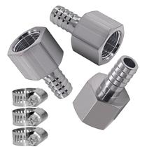 Conexões de mangueira Beduan 3/8 Female NPT para 3/8 Barb Stainless Steel