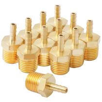 Conexões de mangueira de ar de latão SUNGATOR, pacote com 12 unidades, 1/8 Barb a 1/4 NPT