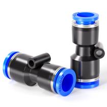 Conexões de tubo TAILONZ PNEUMATIC Blue Straight Reducing, pacote com 10 Conexões de tubo TAILONZ PNEUMATIC Blue Straight Reducing, pacote com 10