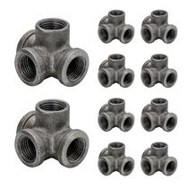 Conexões de tubulação com saída lateral de 4 vias Tee Home Expert 1/2", pacote com 10 Conexões de tubulação com saída lateral de 4 vias Tee Home Expert 1/2", pacote com 10