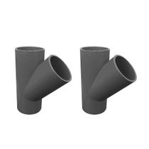 Conexões Em Y Pvc - Kit Com 2 Unidades De 32mm