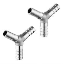 Conexões para mangueiras Happyreise 304 em aço inoxidável em forma de Y Conexões para mangueiras Happyreise 304 em aço inoxidável em forma de Y