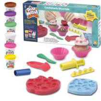 Confeitaria Divertida 6 Massas de Modelar com Acessórios