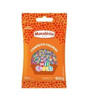 Confeito Borboleta Mil Cores 150g Mavalerio