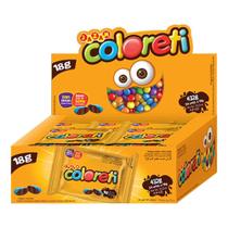 Confeito Chocolate Coloreti 18g c/24 - Jazam