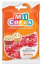 Confeito coração 50g mil cores mavalério