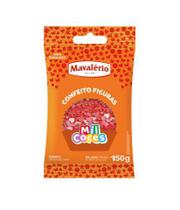 Confeito Coracao Mil Cores 150g Mavalerio