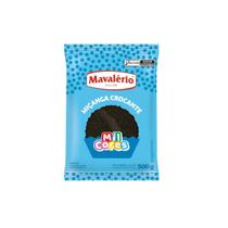 Confeito crocante miçanga preto número 0 500g Mavalério Confeito crocante miçanga preto número 0 500g Mavalério