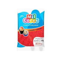 Confeito Crocante Miçanga Vermelho Número 0 500G Mavalério