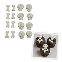 Confeito de Açúcar - Caveiras Halloween - 16 unidades - Rizzo