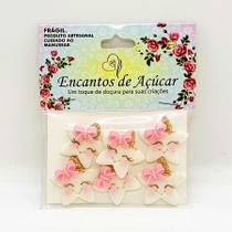 Confeito de Açúcar Estrela Feminina Gliter - 6 Unidades - Encantos de Açúcar - Rizzo