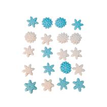 Confeito de Açúcar - Flocos de Neve - 20 unidades - Abelha Confeiteira - Rizzo Confeito de Açúcar - Flocos de Neve - 20 unidades - Abelha Confeiteira - Rizzo