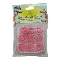 Confeito de Açúcar - Rosa Clara - 12 unidades - Encantos de Açúcar - Rizzo