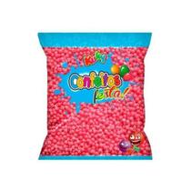 Confeito de Açúcar Sabor Framboesa Bolinha Doces e Bolos 500g Confeito de Açúcar Sabor Framboesa Bolinha Doces e Bolos 500g