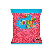 Confeito de Açúcar Sabor Framboesa Bolinha Doces e Bolos 500g