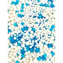 Confeito de açúcar sprinkles azul/branco 522 jady