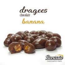 Confeito de Banana Borússia Chocolates Quantidade:Pote com 150g Confeito de Banana Borússia Chocolates Quantidade:Pote com 150g