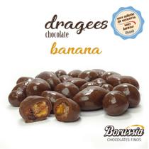 Confeito de Banana com Chocolate sem Adição de Açúcares / sem Lactose Borússia Chocolates Peso:120g