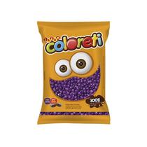 Confeito de Chocolate Coloreti Roxo 300g Para Lembrançinhas.