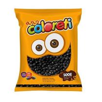 Confeito De Chocolate Coloreti Sortido 500g - Jazam - Preto