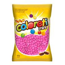 Confeito de Chocolate Mini Coloreti Rosa 500g - Jazam