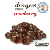 Confeito de Cranberry sem Adição de Açúcares / sem Lactose Borússia Chocolates Quantidade:Pote com 120g Confeito de Cranberry sem Adição de Açúcares / sem Lactose Borússia Chocolates Quantidade:Pote com 120g