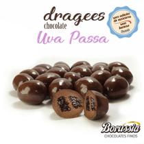 Confeito de Uva Passa com Chocolate sem Adição de Açúcares / sem Lactose Borússia Chocolates Quantidade:Pote com 120g Confeito de Uva Passa com Chocolate sem Adição de Açúcares / sem Lactose Borússia Chocolates Quantidade:Pote com 120g