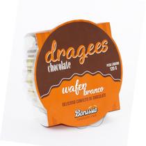 Confeito de Waffer Branco Borússia Chocolates
