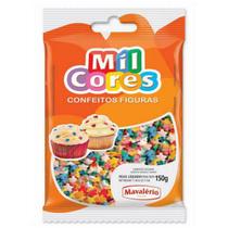 Confeito Figura Estrelinha 150G Mil Cores - Mavalério