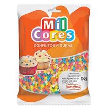 Confeito Figuras Estrelas Mil Cores 150g - Mavalério