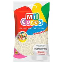 Confeito Granulado Branco Mil Cores Mavalério 150g