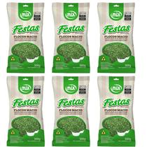 Confeito Granulado Pistache Cor e Sabor Kit 6 Pacotes