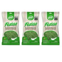 Confeito Granulado Pistache Kit 3 Pacotes Cor e Sabor