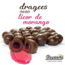 Confeito Licor de Morango Borússia Chocolates