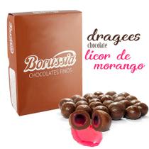 Confeito Licor de Morango Borússia Chocolates Confeito Licor de Morango Borússia Chocolates