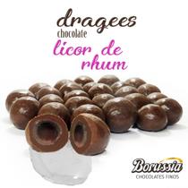 Confeito Licor de Rhum Borússia Chocolates Quantidade:Pote com 150g