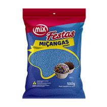 Confeito Miçanga Azul 500g - 1 unidade - Mix