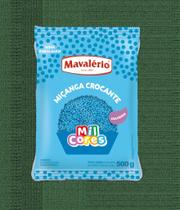 Confeito Micanga Azul Mil Cores 500g Mavalerio