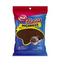 Confeito miçanga brigadeiro chocolate 500g mix Confeito miçanga brigadeiro chocolate 500g mix