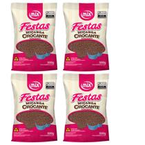 Confeito Miçanga Brigadeiro Kit 4 Pacotes Mix