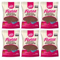 Confeito Miçanga Brigadeiro Kit 6 Pacotes Mix