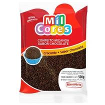 Confeito Miçanga Sabor Chocolate 500g