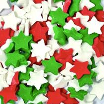Confeito Mini Estrelas De Natal 15g - Jady Confeitos Confeito Mini Estrelas De Natal 15g - Jady Confeitos
